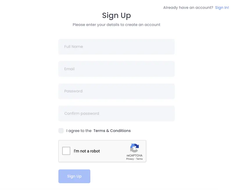 Signup